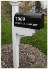 Best Mailbox System — Address Plaque Detail