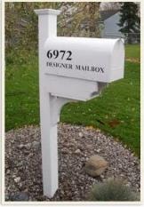 PVC 44 Post with New England Cap